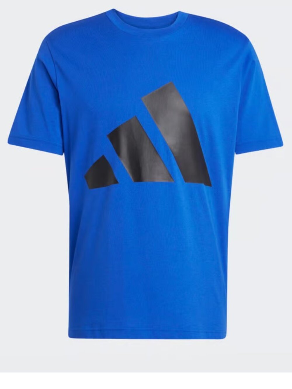 Adidas Mens 3 Bar Logo Graphic Tee Shirt Team Royal Blue LT Large Tall